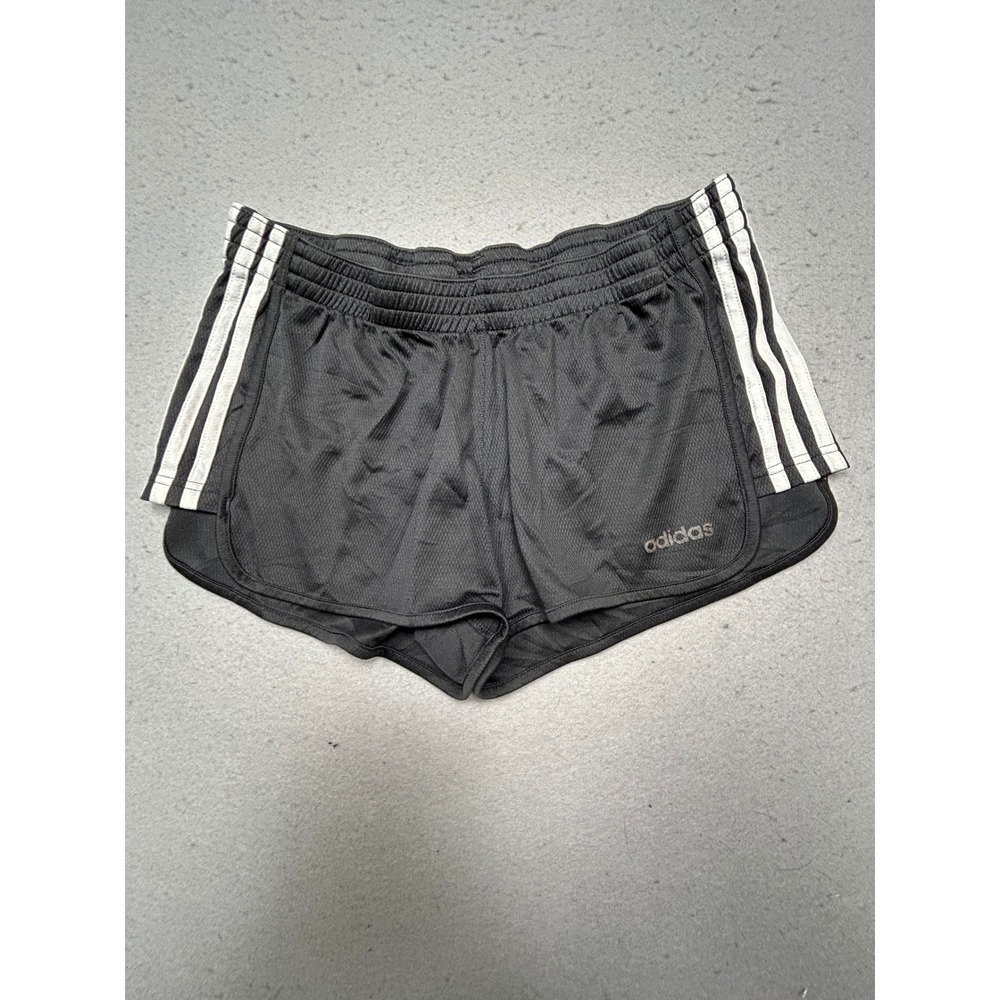Adidas Climalite Shorts Polyester Mesh Black White Medium Womens
